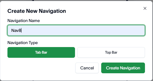 How to create bottom navigation