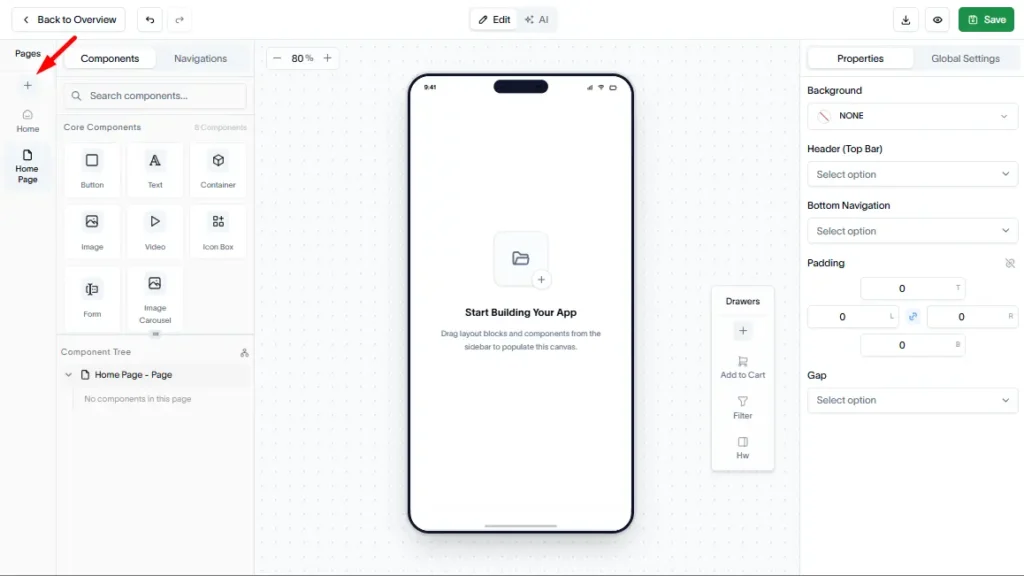 How to create a page?